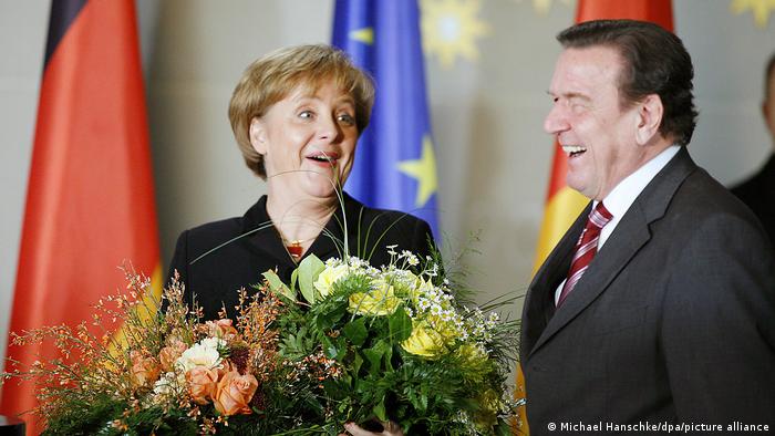 BG Merkels letzter Tag | Merkel und Schröder 2005